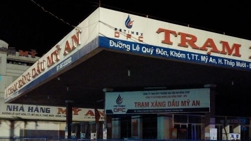 Đồng Tháp: Trạm sạc VinFast - Cửa hàng xăng dầu PDT Mỹ An